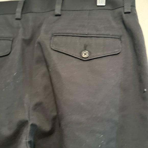 NWT  LL Bean Mens Sz:34 Classic Fit Black Flat Front Button Dress Pant. - Picture 12 of 15